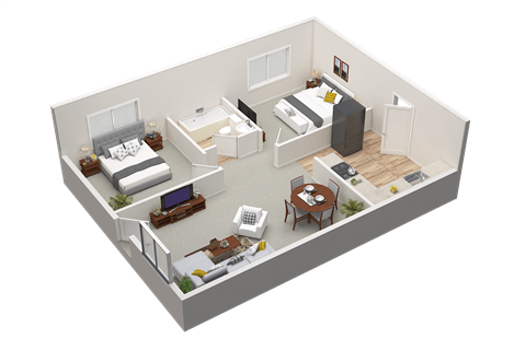 2 bed 1 bath - 850 sq ft at Caballo Crossing, Lexington, KY, 40511