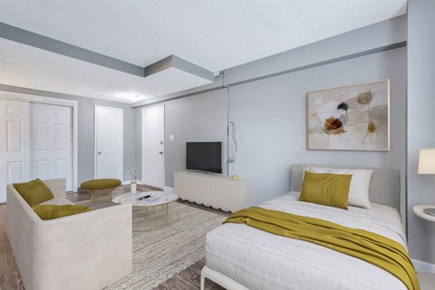 Studio Bedroom at Lofts on Ormsby, Kentucky