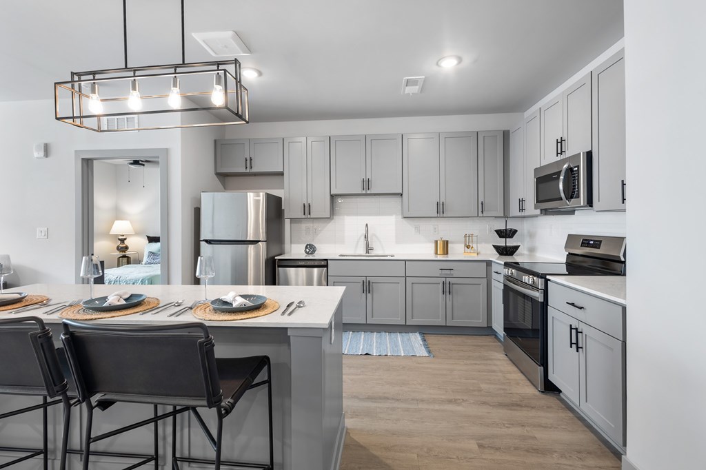 Kitchen at The Warren Apartments, Jeffersonville, Indiana