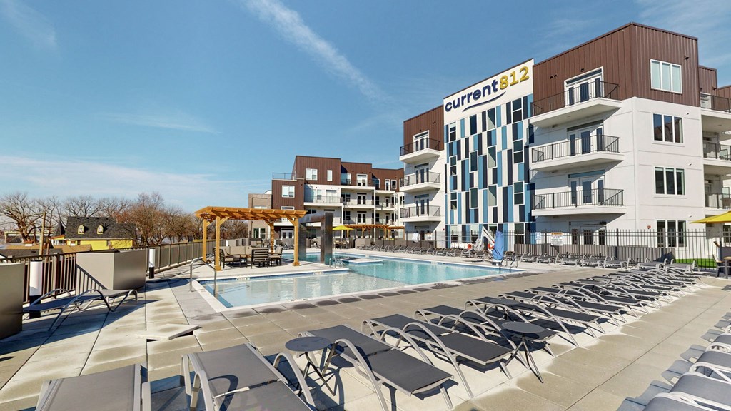 Resort-Style Pool at Current812, Clarksville, IN