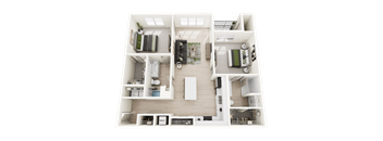 The Sequoia 2 Bed 2 Bed at Forest Edge Apartments, Charlestown, 47111
