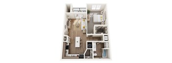 1 Bed, 1 Bath Floor Plan at Arlington Farms, Greenwood, IN