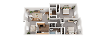 Bridgepointe Crossing  - 2 Bed, 2 Bath