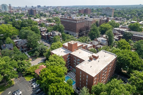 Aerial View at Lofts on Ormsby, Louisville, 40203