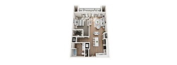 The Elm II 1 Bed 1 Bath at Forest Edge Apartments, Charlestown, 47111