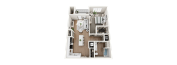 The Willow 1 Bed 1 Bath at Forest Edge Apartments, Charlestown, 47111