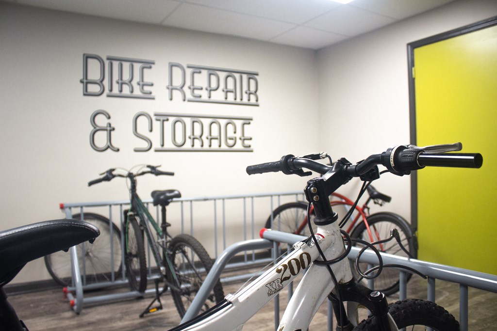 Bike Repair and Storage at Lofts on Ormsby, Louisville Kentucky