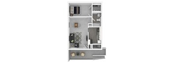Shelby Floor Plan at Halsey Flats, Louisville, KY