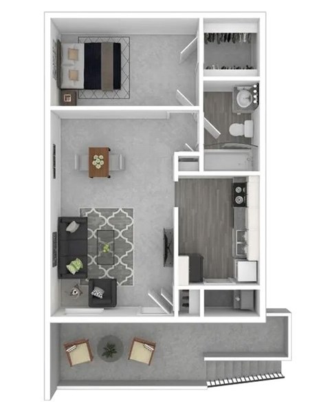 Shelby Floor Plan at Halsey Flats, Louisville, KY