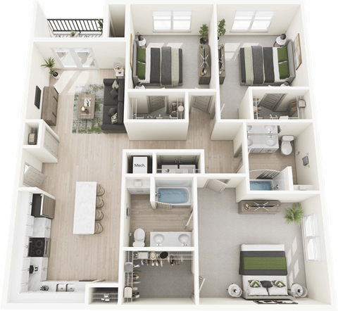 3 Bed 2 Bath 1525 sqft at Sage Springs, Elizabethtown, Kentucky, 42710