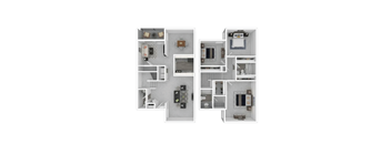 3 Bed - 2.5 Bath  Floorplan