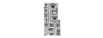 3 Bed - 2 Bath  Floorplan