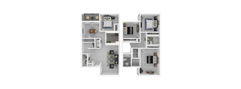 4 Bed - 2.5  Floorplan