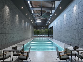 Community Clubhouse With Swimming Pool at Atelier, Denver
