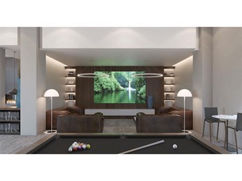 Clubroom With Smart Tv And Fireplace at Atelier, Colorado