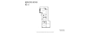 A floor plan for a rivers bend apartment.