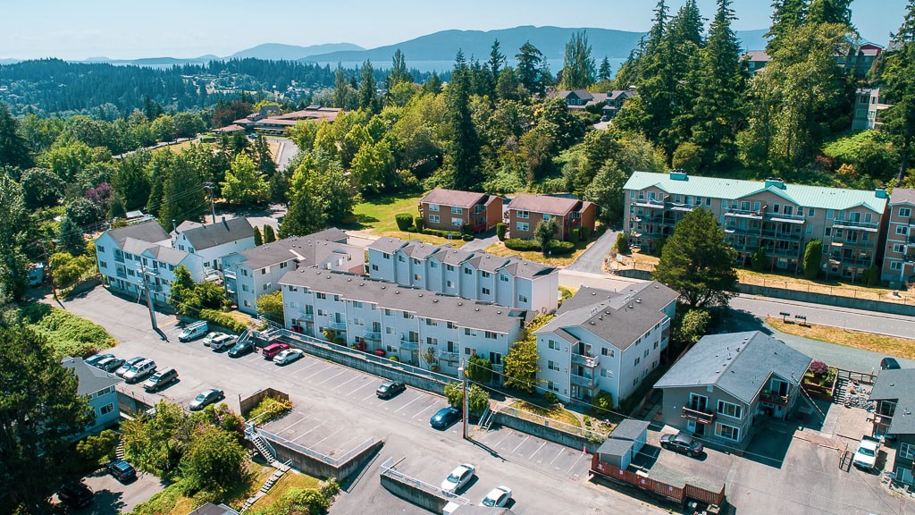 an aerial view of Rowan Grove