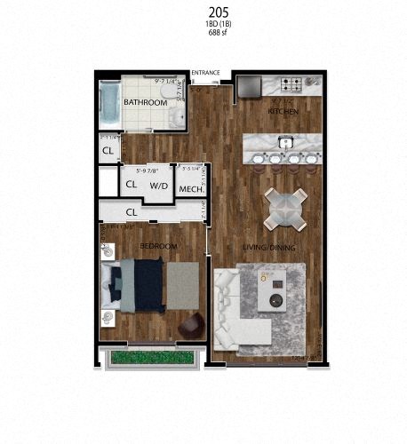 662 Avenue C Studio-2 Beds Apartment for Rent - Photo Gallery 11