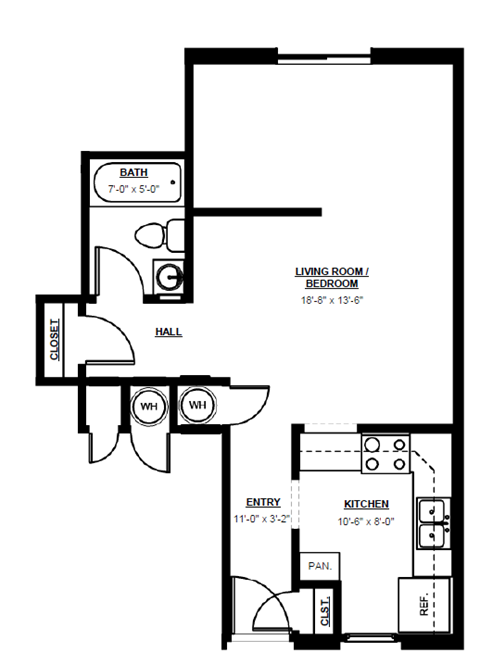 1421 N Division Street Studio-2 Beds Apartment, Affordable for Rent - Photo Gallery 4