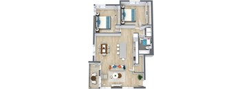 Country Crossroads 2 bed 1 bath 988 sqft