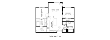 2 Bed 2 Bath B