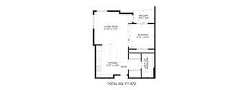 1 Bed 1 Bath C