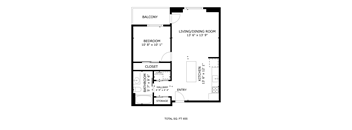 1 Bed 1 Bath A