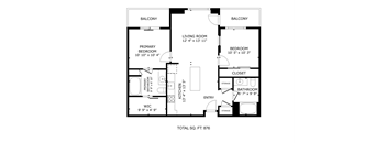 2 Bed 2 Bath A
