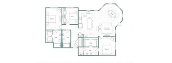 a blueprint of a floor plan of a house
