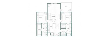 a blueprint of a floor plan of a house