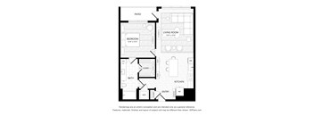A black and white drawing of a house layout.