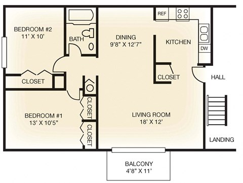 2 bedroom apartment