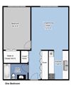 Boulevard 1 Bedroom Floorplan Boulevard 1 Bedroom Floorplan