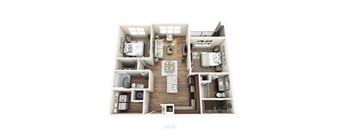 a 2 bedroom192 sq ft floor plan