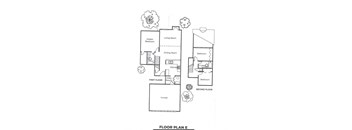 the floor plan of the apartments