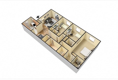 the bedroom floor plan of a 2100 sq ft house