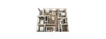 a 2 bedroom192 sq ft floor plan