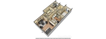 2 bedroom floor plan