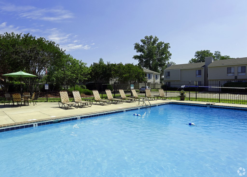 the swimming pool at our apartments