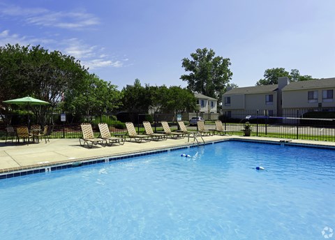 the swimming pool at our apartments