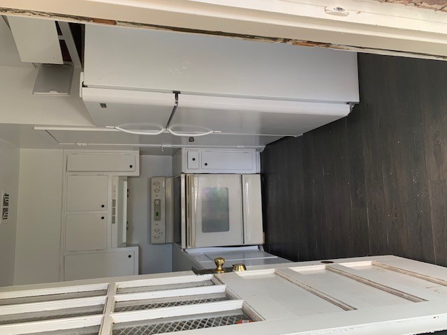 A CNC machine in a workshop.