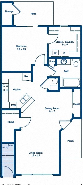a blueprint of a floor plan of a house