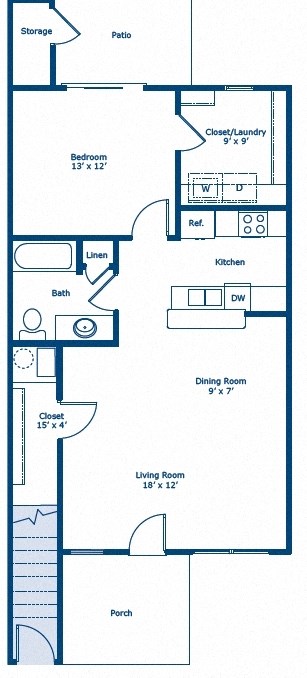 a blueprint of a floor plan of a house