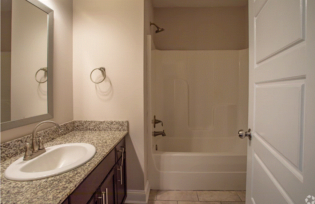 a bathroom with a sink and a bathtub