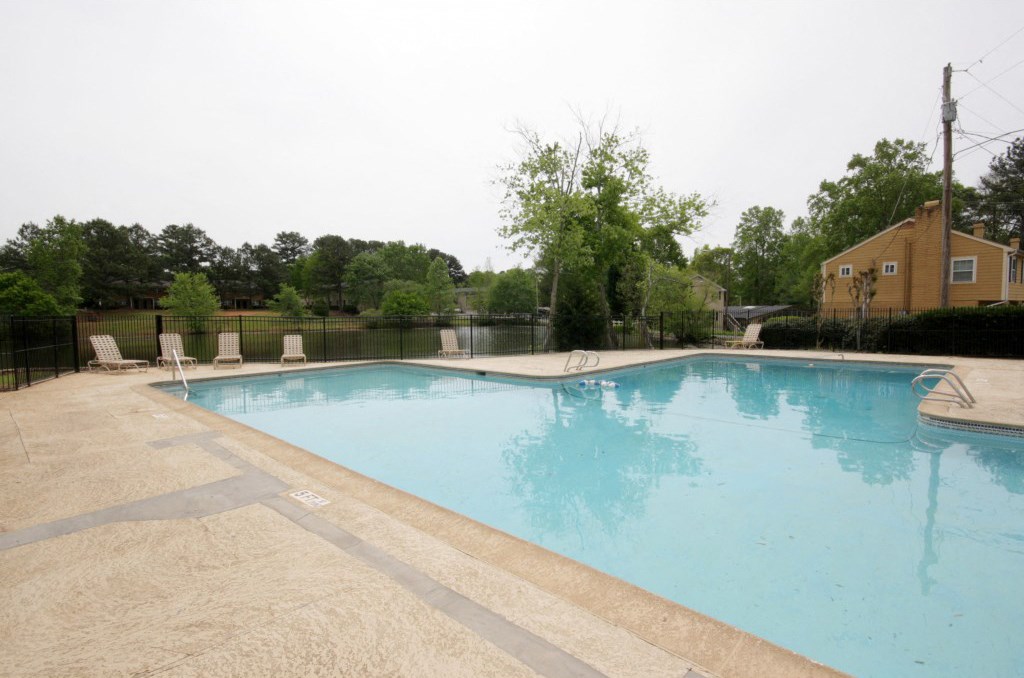 the swimming pool at our apartments