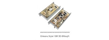 a floor plan of a bedroom apartment