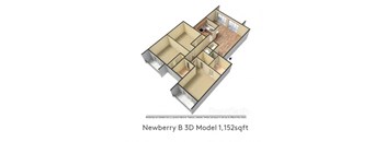 a floor plan of a small apartment with a hardwood floor