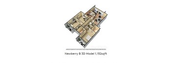 a floor plan of a 3d house