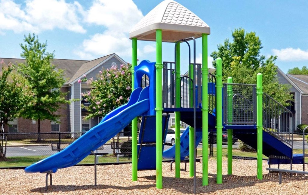 the playground at the apartments for rent