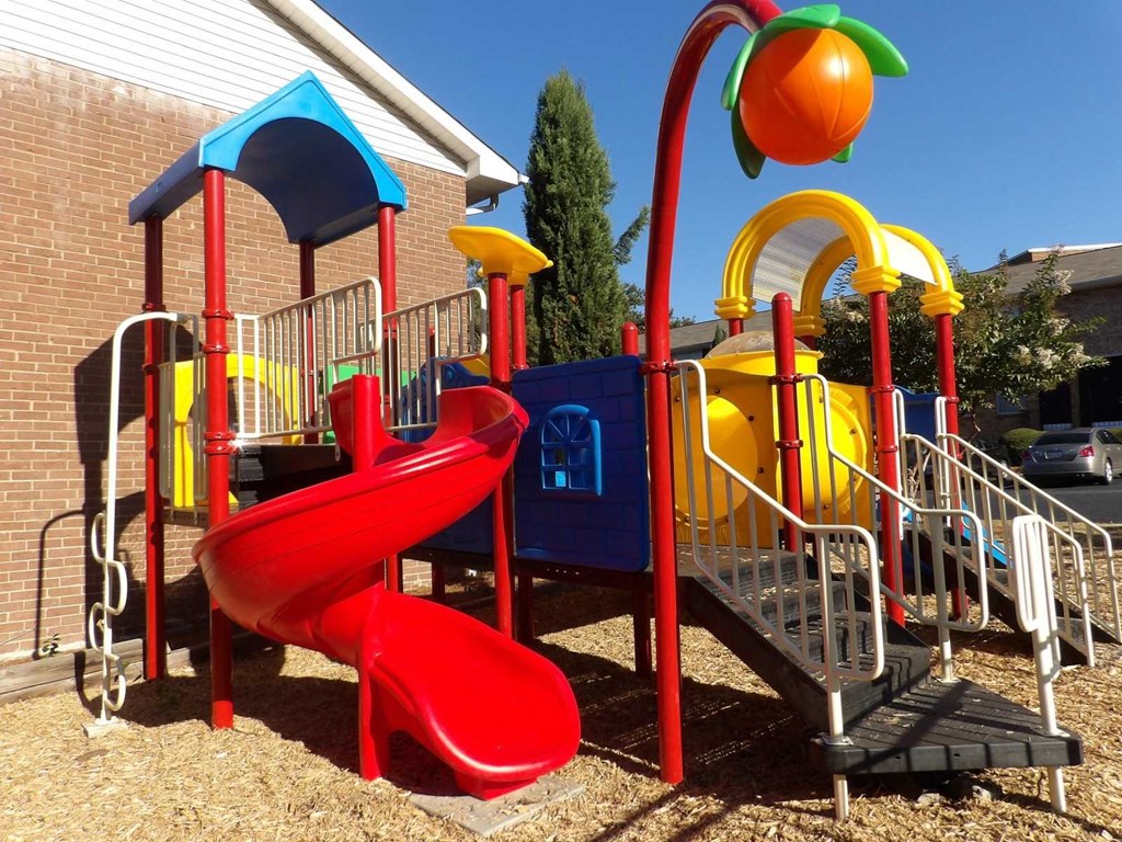 our new playground is ready for the kids to play